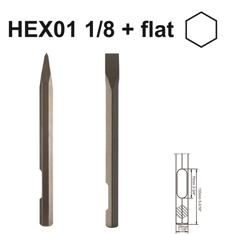 HEX01 1/8+Flat Tranches