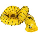 CONDUIT PVC 12" x 25 ' AVEC SAC-NOIR / JAUNE