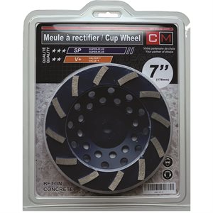 Meule Diamantée 7" x 5 / 8-11 x 12dents - qualité Super Plus