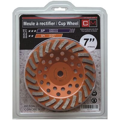 Meule Diamantée 7" x 5 / 8-11 x 24dents - qualité V+