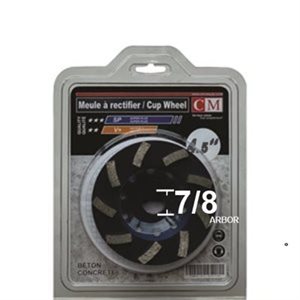 4.5" x 7 / 8 x 9Teeth Cup Wheel -Super Plus quality