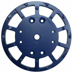 Tête de meulage de 10" avec 6 x segments+PCD