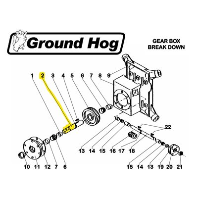 BOTTOM SHAFT FOR GEARBOX ( C-71)