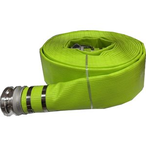 3" GREEN discharge hose-50', c / w C & E