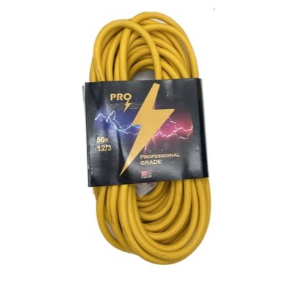 PRO-VOLT EXTENSION ELEC. 12 / 3, 50' , SJTW