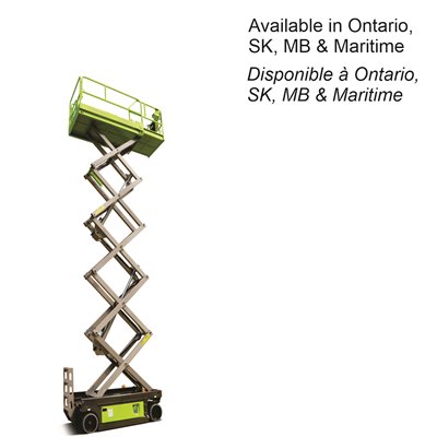 Zoomlion Scissor Lift, 32' height, 46" width, AC motor