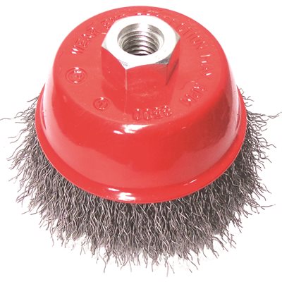 3" Brosse Boisseau 5 / 8-11", Fil .012, (Crêpé)