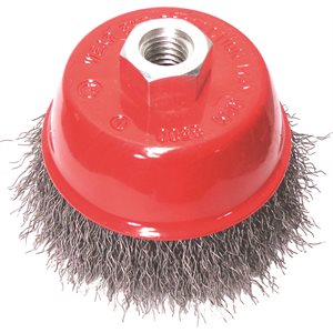 3" Brosse Boisseau 5 / 8-11", Fil .012, (Crêpé)