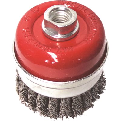 4" Brosse Boisseau 5 / 8-11", Fil .020, (Noué)