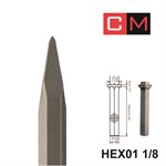 HEX01 1 / 8; Pointe ; 22"