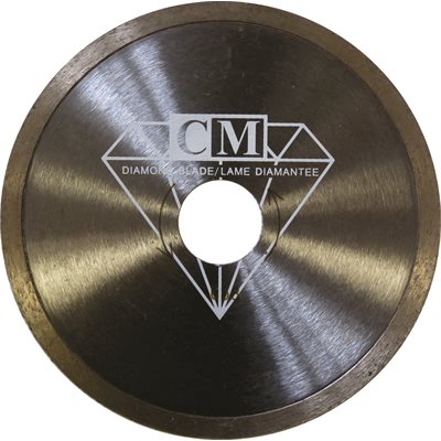 Lame diamantée rim continue 7" x 7 / 8" pour pàte de verre