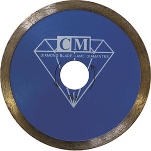 4.5" x 7 / 8" Continuous Rim Diamond blade for porcelain