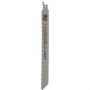 9" Lame pour Scie Alternative pour Métal, 24TPI