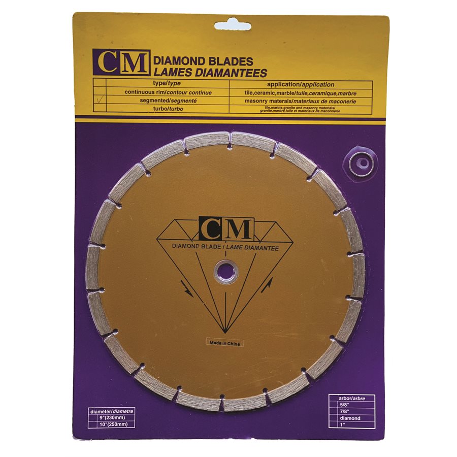 10" x 7 / 8"Segmented Diamond Blade Standard quality