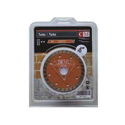 4" x 7 / 8" Turbo Diamond Blade - V+ quality