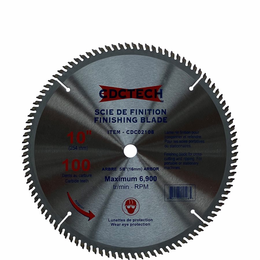 10"5 / 8 Wood Cutting Blade, 100 Teeth