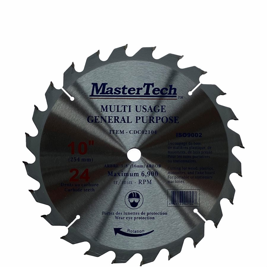 10"5 / 8 Wood Cutting Blade, 24 Teeth